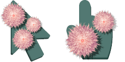 Pratinjau kursor: Pink Aster Cute Cursor Pack - 66 - cute-cursor.com