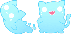 Cursor preview: Ghostly Feline Cursor Pack - 66 - cute-cursor.com