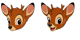 Cursor preview: Bambi - 1 - cute-cursor.com