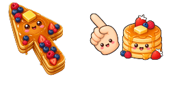 Cursor preview: Pancake Stack - 66 - cute-cursor.com