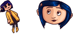 Cursor preview: Coraline Doll - 66 - cute-cursor.com