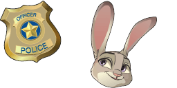 Cursor preview: Judy Hopps - 66 - cute-cursor.com