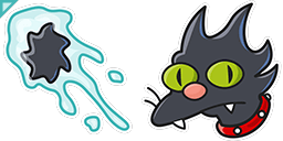 Cursor preview: Snowball Cat - 1 - cute-cursor.com