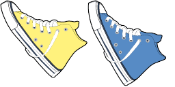 Cursor preview: Converse All Star - 1 - cute-cursor.com