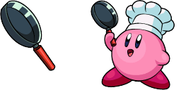 Cursor preview: Kirby Cook Pan - 1 - cute-cursor.com