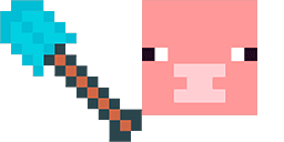 Cursor preview: Diamond Shovel Pig - 66 - cute-cursor.com