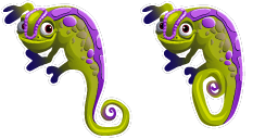 Cursor preview: Camo Chameleon - 66 - cute-cursor.com