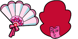 Cursor preview: Pyrope and Fan - 66 - cute-cursor.com
