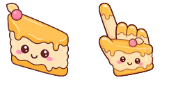 Cursor preview: Cute Honey Cake - 1 - cute-cursor.com