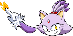 Cursor preview: Blaze the Cat - 1 - cute-cursor.com