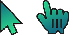 Cursor preview: Candy Emerald - 65 - cute-cursor.com