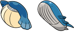 Cursor preview: Wailmer and Wailord - 1 - cute-cursor.com