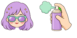Cursor preview: Brawl Stars Emz Toxic Bloom - 1 - cute-cursor.com