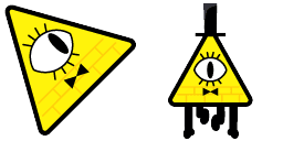 Cursor preview: Bill Cipher - 1 - cute-cursor.com