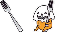 Cursor preview: Halloween Gudetama - 15 - cute-cursor.com