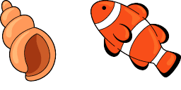 Cursor preview: Fish Shell - 1 - cute-cursor.com