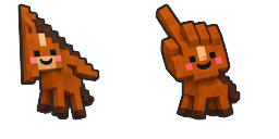 Cursor preview: Cute Minecraft Horse - 1 - cute-cursor.com