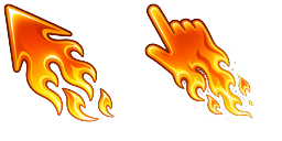 Cursor preview: Flame Cursor Solar Gold Fire - 1 - cute-cursor.com