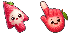 Cursor preview: Cute Lychee Cursor Pack - 1 - cute-cursor.com