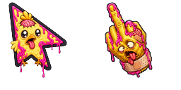 Cursor preview: Custom Cursor Chicken Brain - 66 - cute-cursor.com
