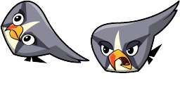 Cursor preview: Angry Birds Silver Cursor Pack - 1 - cute-cursor.com