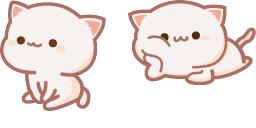 Cursor preview: Cute Chill Cat - 67 - cute-cursor.com