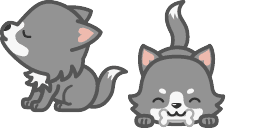 Cursor preview: Wolf - 1 - cute-cursor.com