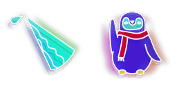 Cursor preview: Penguin Frenzy - 67 - cute-cursor.com