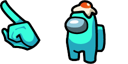 Cursor preview: Egg Hat Crewmate - 1 - cute-cursor.com