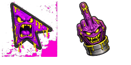 Cursor preview: Custom Cursor Toxic Waste - 1 - cute-cursor.com