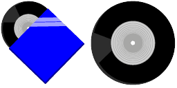 Cursor preview: Vinyl Record - 1 - cute-cursor.com
