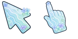 Cursor preview: Ocean Aesthetic - 28 - cute-cursor.com