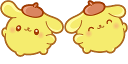 Cursor preview: Cute Cursor Pack - Pompompurin - 61 - cute-cursor.com