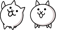 Cursor preview: Cute Cursor Pack - Battle Cats Normal Cat - 1 - cute-cursor.com
