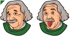 Cursor preview: Albert Einstein - 1 - cute-cursor.com