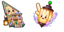 Cursor preview: USA Virginia Beach Ferry Plantation and Ghost Lantern - 1 - cute-cursor.com