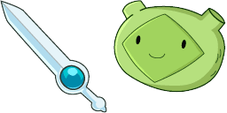 Cursor preview: Fern Sword - 1 - cute-cursor.com