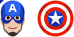 Cursor preview: Captain America Avenger - 67 - cute-cursor.com