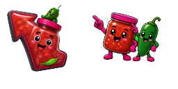 Cursor preview: Salsa Jalapeno Buddy - 1 - cute-cursor.com