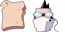 Cursor preview: Professor Membrane - 1 - cute-cursor.com