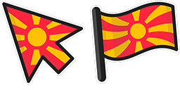 Cursor preview: North Macedonia Flag - 39 - cute-cursor.com