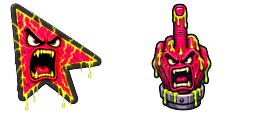 Cursor preview: Custom Cursor Rage Quit - 1 - cute-cursor.com