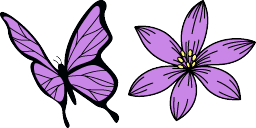 Cursor preview: Purple Bloom - 66 - cute-cursor.com