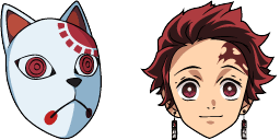 Cursor preview: Tanjiro Kamado - 1 - cute-cursor.com