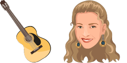 Cursor preview: Phoebe Buffay - 1 - cute-cursor.com