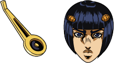 Cursor preview: Bruno Bucciarati - 1 - cute-cursor.com