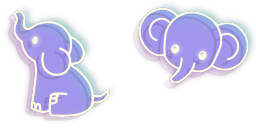 Cursor preview: Elephant - 1 - cute-cursor.com