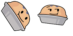 Cursor preview: BFDI Pie - 66 - cute-cursor.com