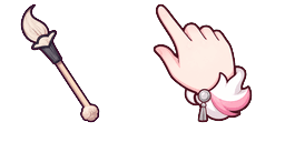 Podgląd kursora: Cute Genshin Charlotte Brush - 67 - cute-cursor.com