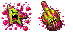 Cursor preview: Custom Cursor Tomato Barrage - 1 - cute-cursor.com